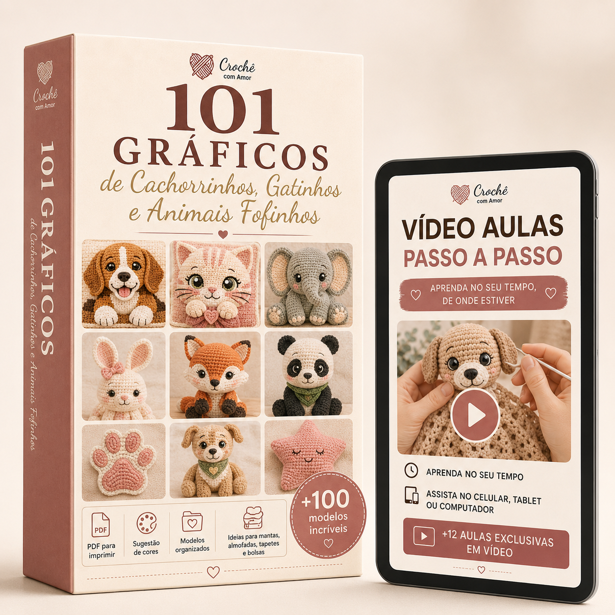 Mockup do plano básico com a biblioteca principal de gráficos pet.